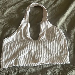 Garage White halter top